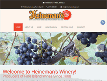 Tablet Screenshot of heinemanswinery.com